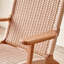 Chaise berçante en bois massif simple décontracté-100997897