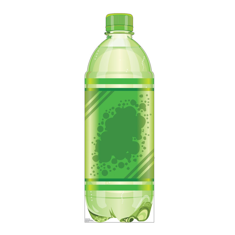 Accroche en carton bouteille de soda
