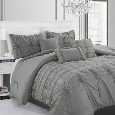 Ermentrude Solid Colour Comforter Set