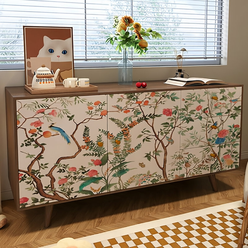 Modern French style light luxury sideboard cabinet