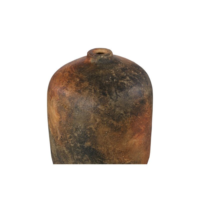 Raw Umber Vase, Stem, Amber