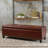 Contemporary 51 Inch Storage , Upholstered End Of Bed Bench, Waffle Stitch, Nailhead Trim, Foot Rest For Bedroom, Chestnut Leather