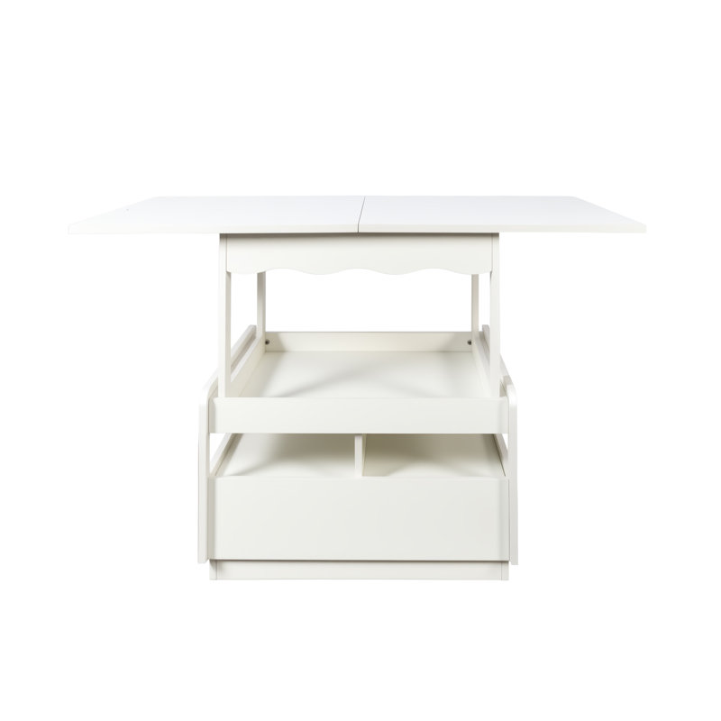 3 in 1 deformed Coffee Tables with Storage Cabinet