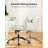 Wheeled Wide Seat Leisure Office Chair,Criss Cross Desk Chair, Armless Cross Legged Office Chair With Wheels,Height Adjustable For Bedroom/Makeup (Beige)