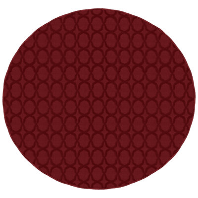 Tapis touffeté à motif géométrique rouge chili