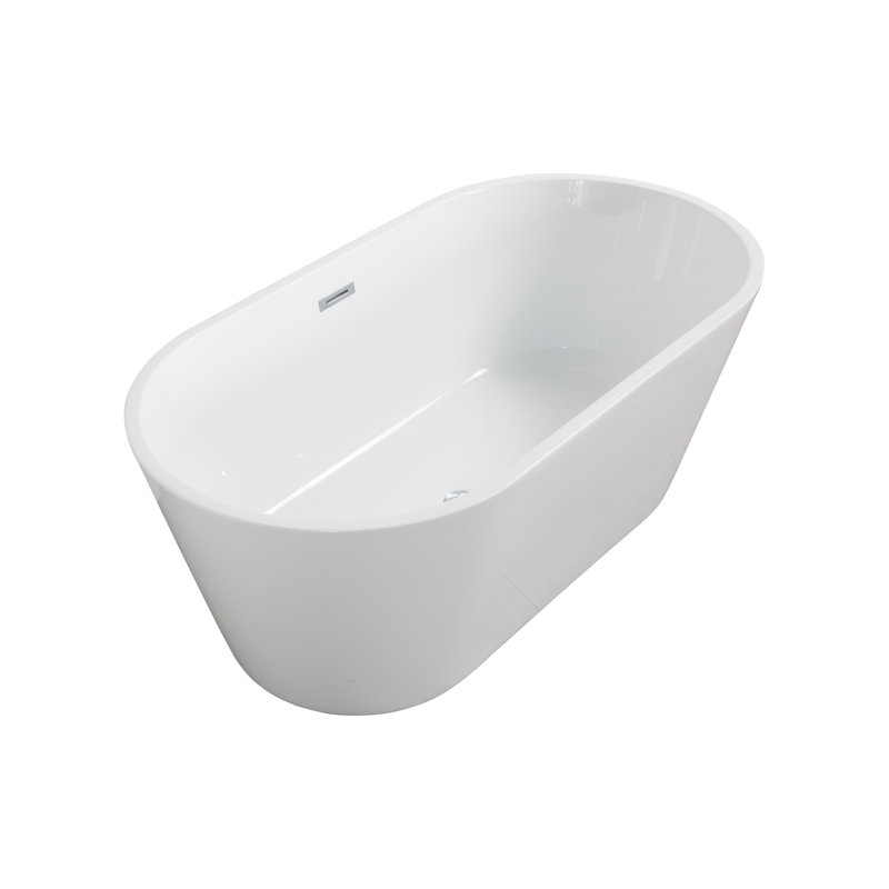 59'' x 31.1'' Freestanding Acrylic Bathtub