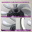 Makaiyla 20" Indoor Flush Mount Ceiling Fan with LED Integrated Light and Remote & App Control-884189676