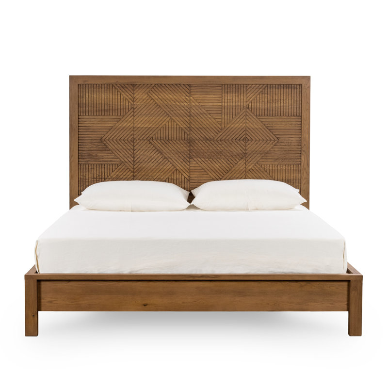 Santa Clara Platform Bed, California King, Oak Golden