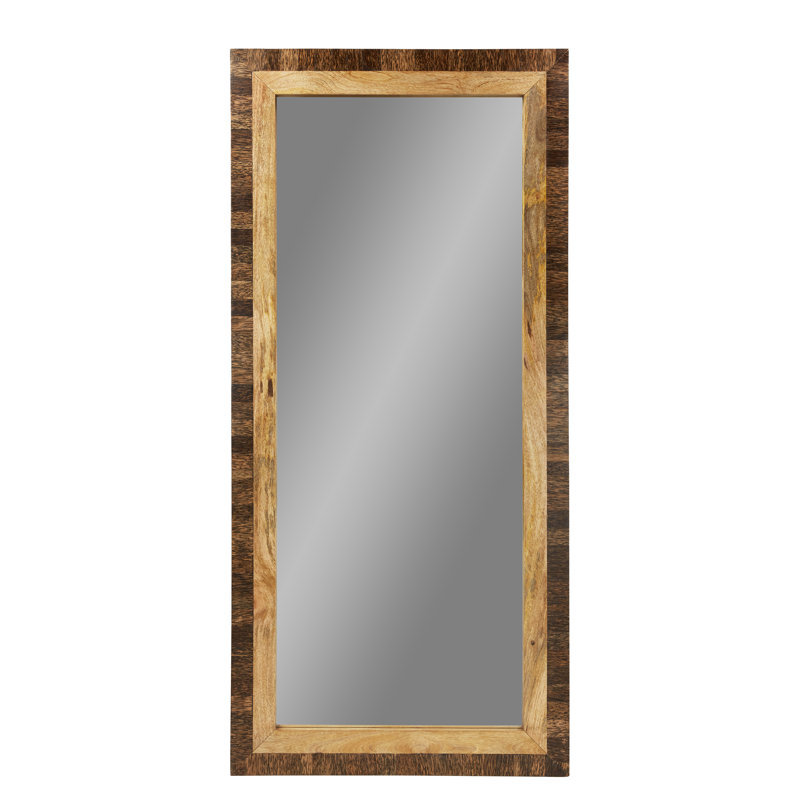 64"H Enijah Hand Carved Wooden Framed Statement Mirror