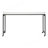 Multipurpose Over The Bed Desk With Adjustable Height, Metal Legs With Casters, Overbed Table 1Pc, Laptop Table For Bed, Breakfast Table-1041291834