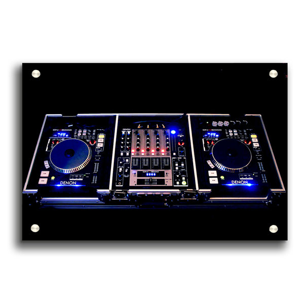 East Urban Home Dj Decks Club - No Frame Print on Plastic / Acrylic ...