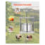 Cafetière à jus en acier inoxydable 1,45 gallons (5L) avec double barils et poignée triangulaire pour cidre, pomme, raisin et huile d'olive