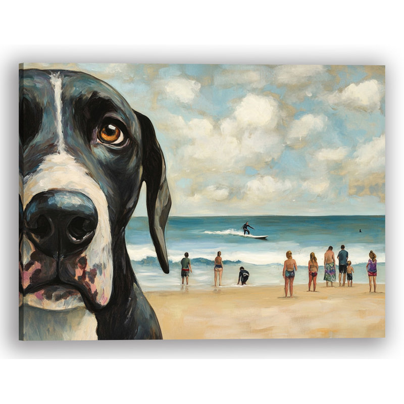 «Ocean Gaze», art mural sur toile tendue, H 16 po x l 24 po