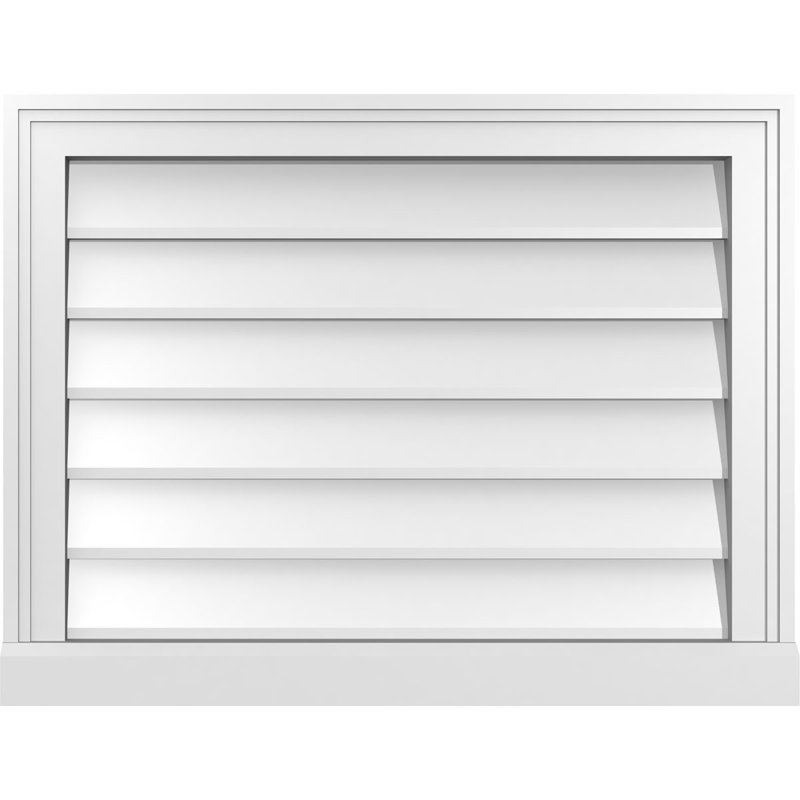 Cadre de seuil Brickmould, brun clair apprêté, H 20 po x l 26 po x P 2 po