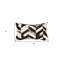  Coussin en cuir de vache 12 "x 20" Chevron-1420570133