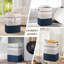 Panier à linge, panier à linge haut en corde tissée avec poignées, panier de rangement décoratif pour vêtements et couvertures dans le salon, la chambre à coucher-1041641109