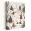 Winter Gift Exchange Abstract Contemporary Christmas Tree Pine Tree Forest Winter Wall Art Print by Mathieu - Wrapped Canvas Print-1503992760