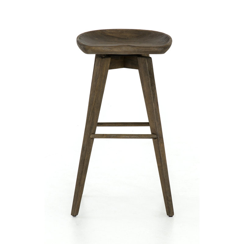 Union Swivel Solid Wood Stool, Bar Stool (24.75” Seat Height)