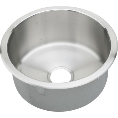 Évier de cuisine à cuve ronde Lustertone L 14,38 po x l 14,38 po