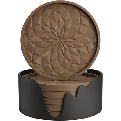 Silicone Coasters With Holde Drinking Coasters  Cup Mat For Hot Or Cold Drinks Thickened Non Slip Nonstickdeep Tray