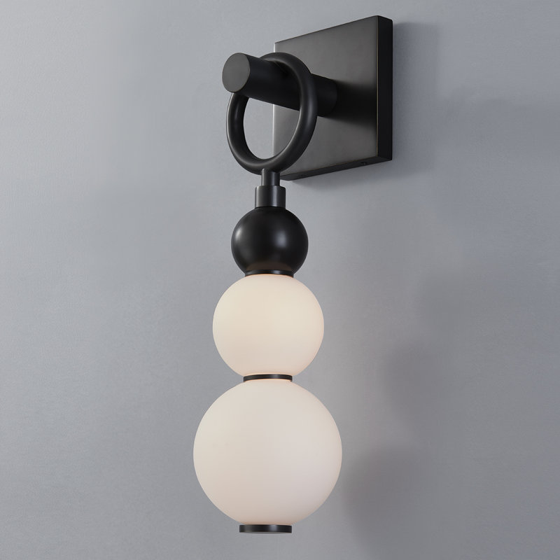 Perrin Wall Sconce by PEMBROOKE & IVES, Black Brass