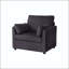 Fauteuil d'appoint 37,75 po en velours côtelé avec poches de rangement latérales et 2 coussins-129386617