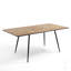Amairani Extendable Oak Metal Base Dining Table