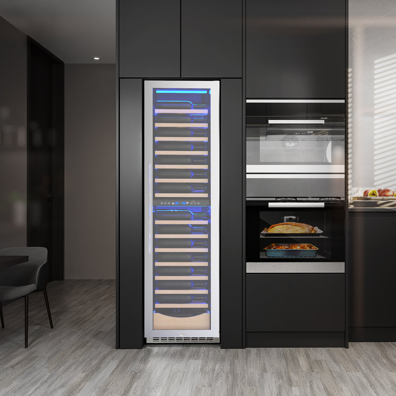 18" 111 Bottles Dual Zone  Built-in/Freestanding Wine and Beverage Refrigerator