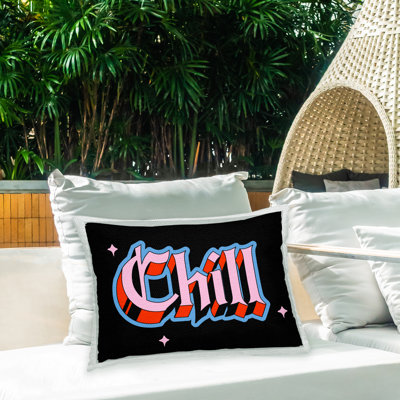 Coussin d'extérieur imprimé Modern Bold Chill par House of Lulu