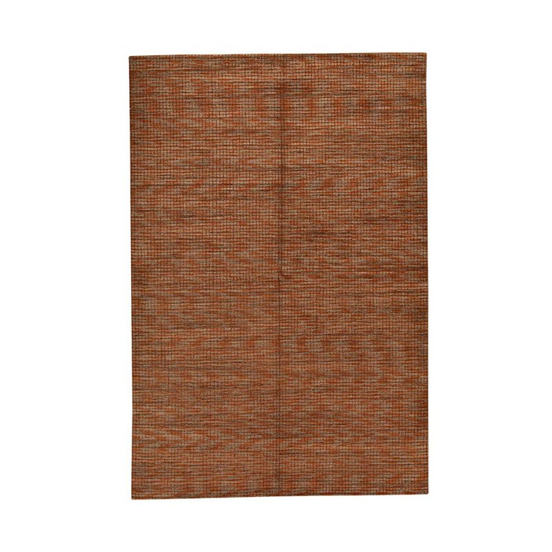 Tapis rouille / beige de haute qualité
