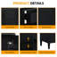 Ensemble de meuble-lavabo simple autoportant 48 po avec comptoir en céramique et système de rangement de salle de bain 48 po-133407146