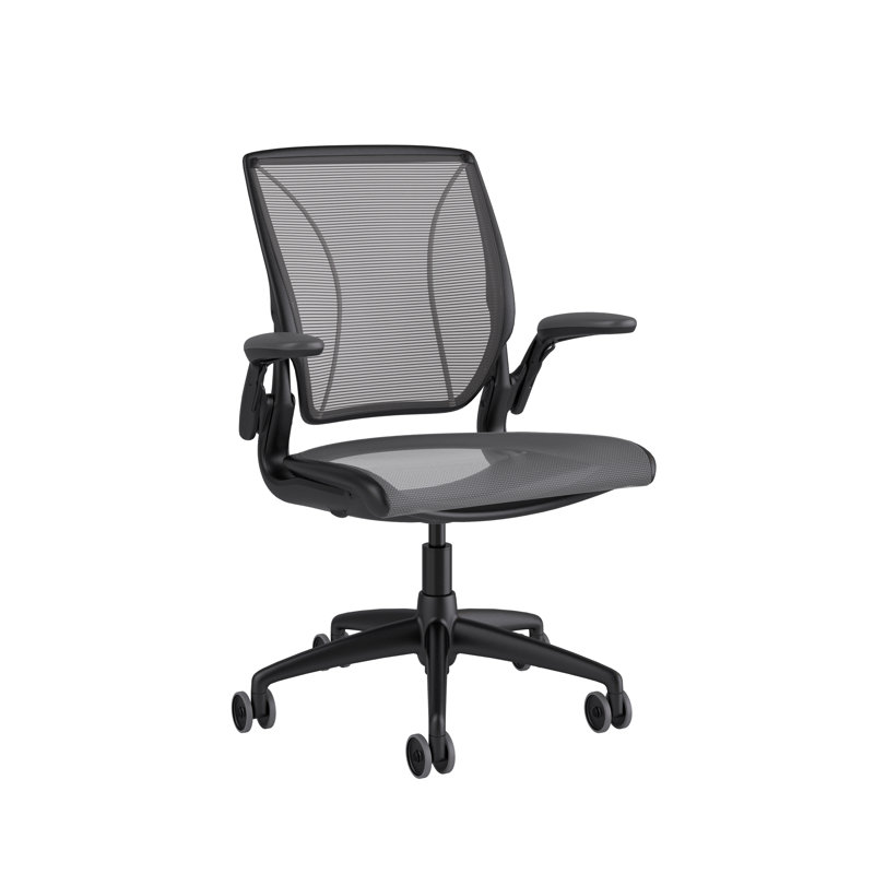 Mesh Task Chair, Pinstripe/Gray, Pinstripe/Light Gray, Gray