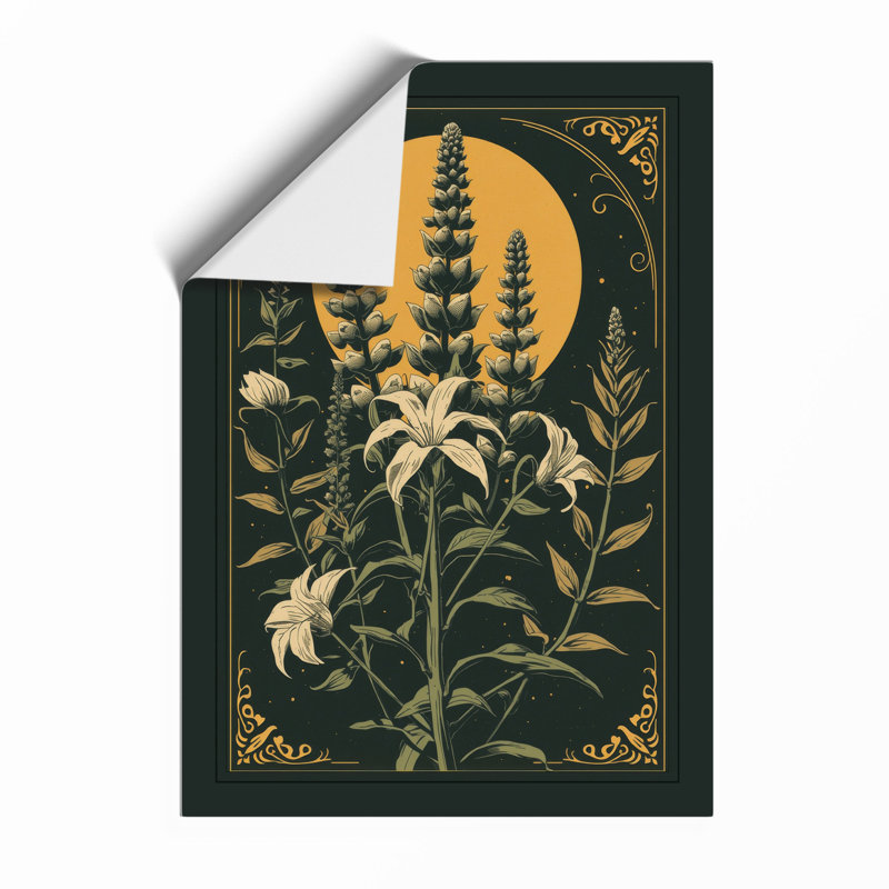 Golden Study Botanical - Print, Unframed, A3 - 42.0 x 29.7 cm