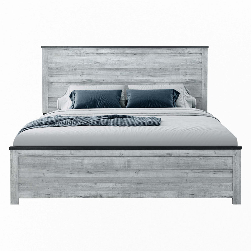 Ensemble de chambre à coucher 5 pièces, Gris délavé, Grand