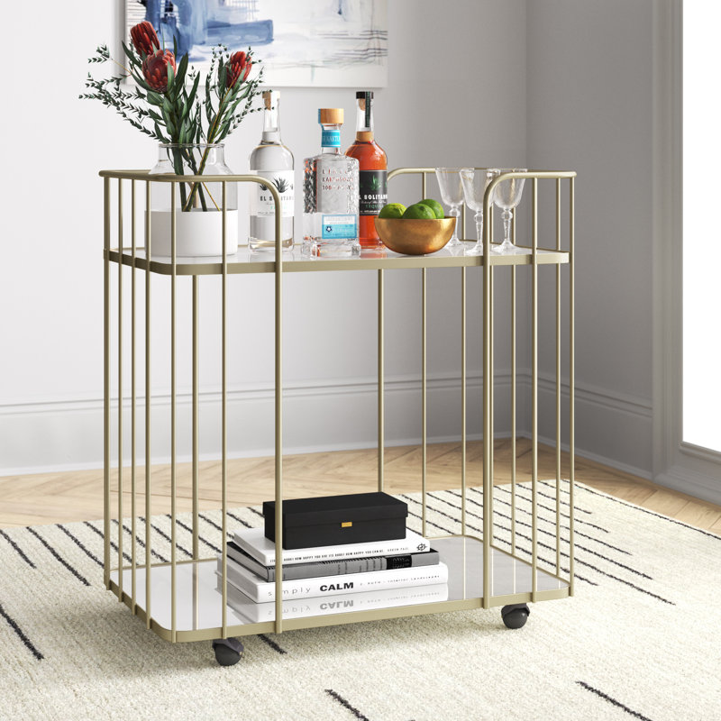 Carrette Metal Bar Cart