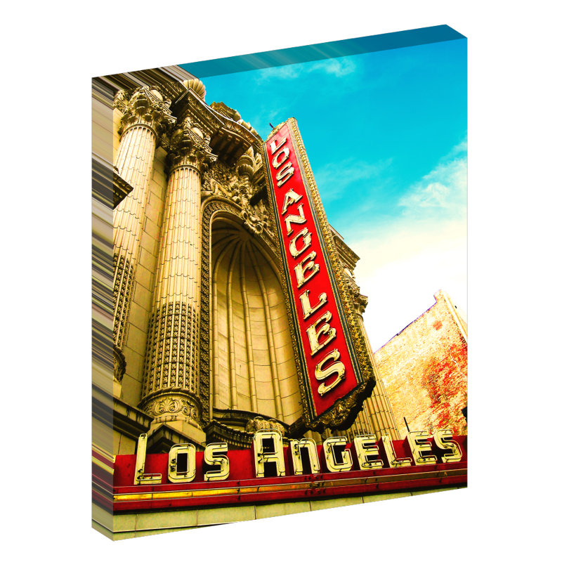 Los Angeles Theatre, Los Angeles, Californie - reproduction de photo sur toile tendue, H 24 po x l 20 po x 1,5 po