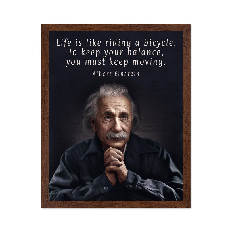 La vie est comme faire du vélo, Unframed, Canvas, 11"H x 14"W