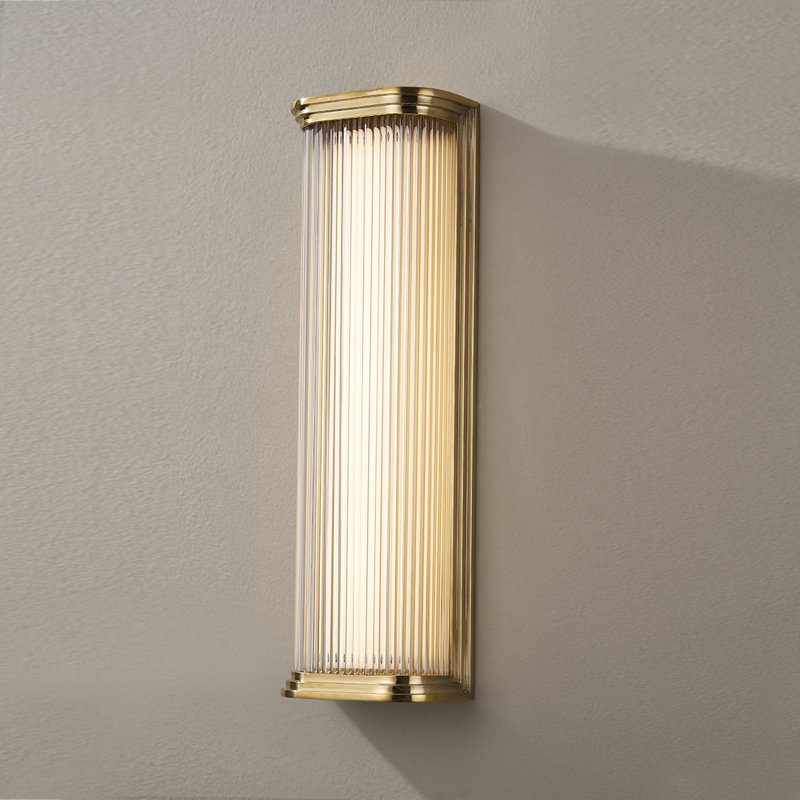 Newburgh 1 Light Bath and Vanity, 17" H x 5.25" W x 5.25" D, Aged Brass
