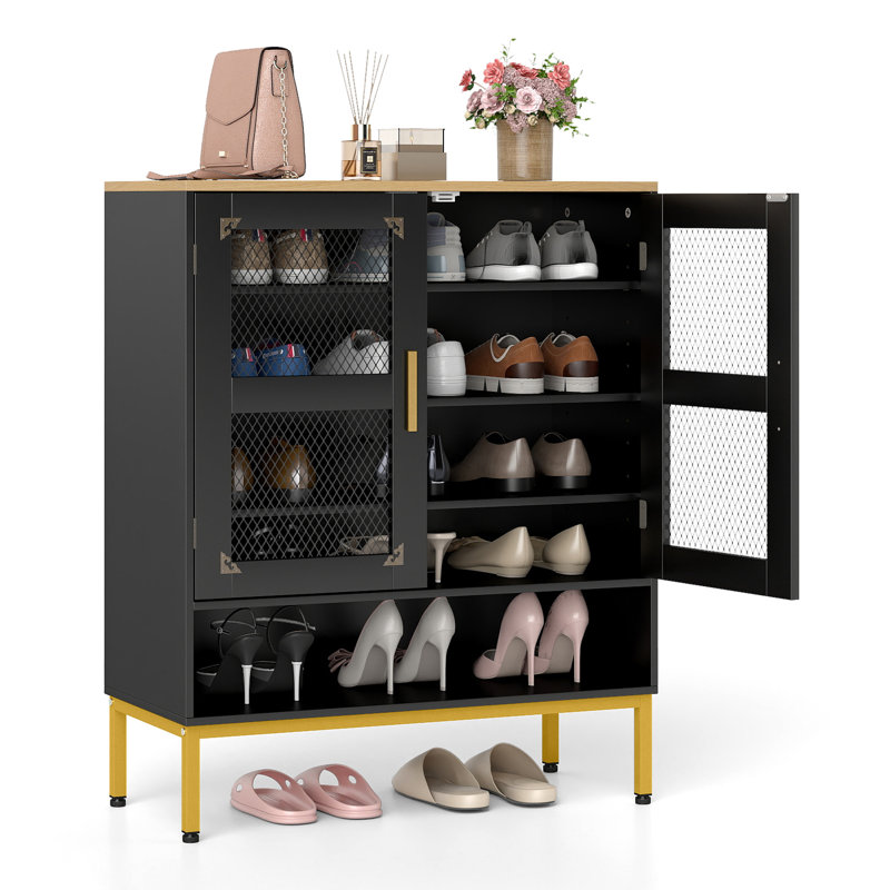 15 Pair Shoe Storage, Black