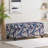 Storage Bench with Floral Patterned Fabric