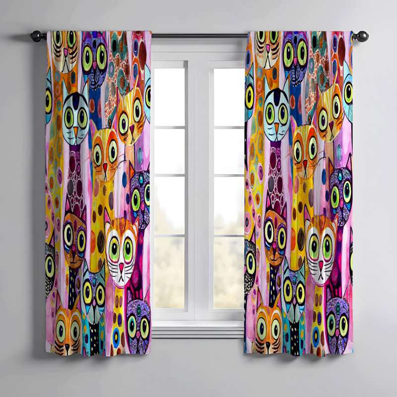 Paire de rideaux obscurcissant en polyester Ainoah, L 56 po x L 78 po