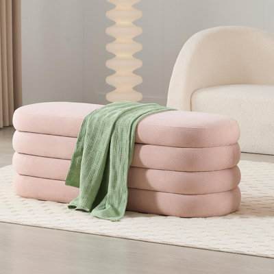 Banc de rangement avec repose-pieds 49 po