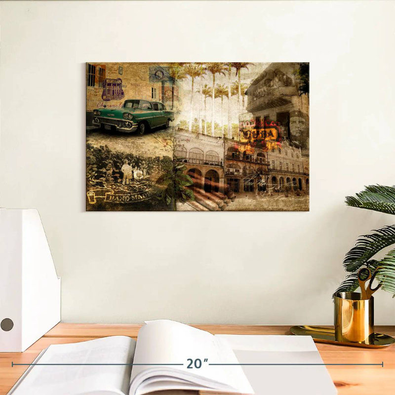 Kavia Collage Cuba, 8" H x 12" W