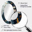 Miroir mural ovale bleu et bleu-402749527