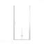 Porte de douche pliante - Verre trempé de 1/4 po (6 mm), cadre en aluminium chromé, film antidéflagrant-124402504