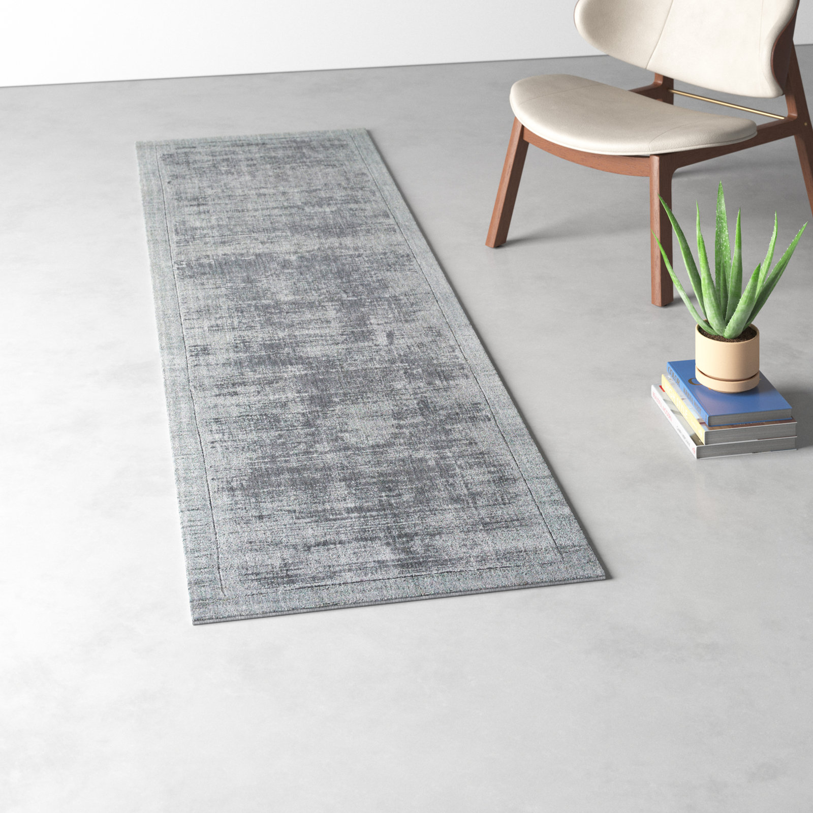 Mckinley Gray Hand-Woven Rug, Runner 2'3" x 8'