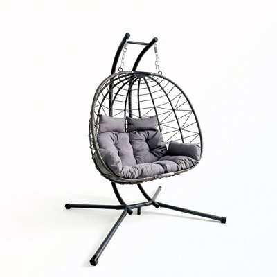 Fauteuil double avec support et coussin