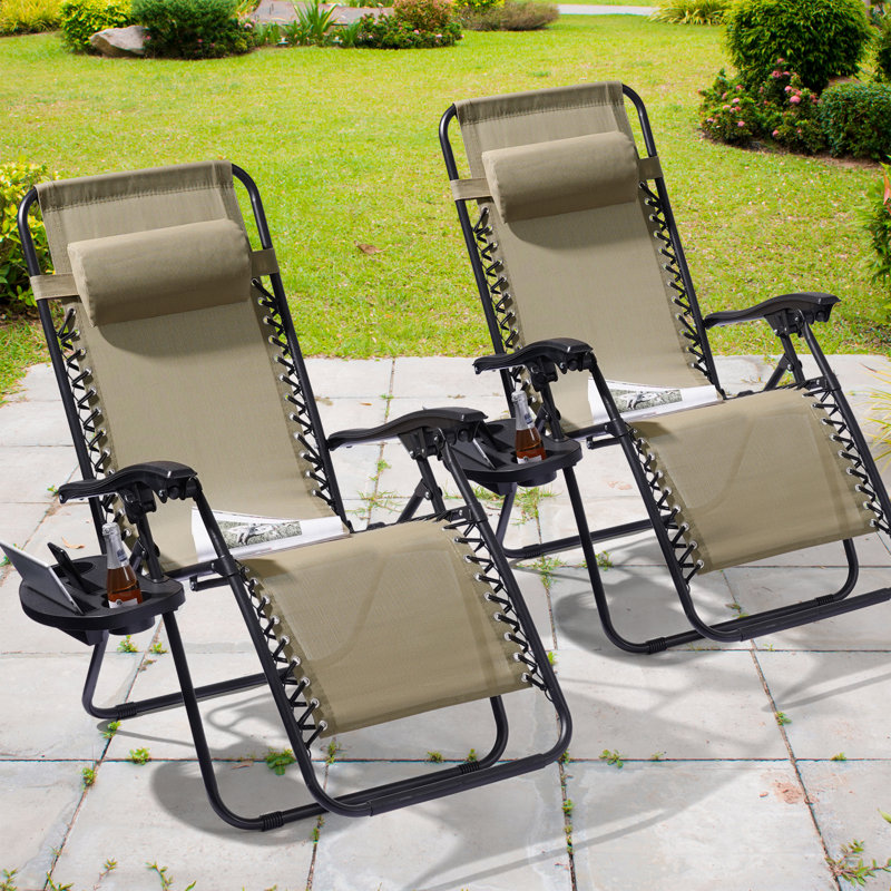 Dailah Folding Recliner Chair, Beige