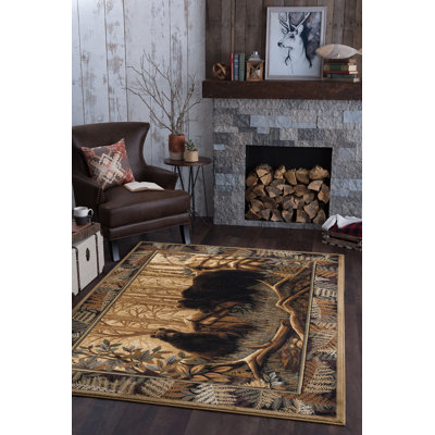 Tapis beige / brun Southwestern