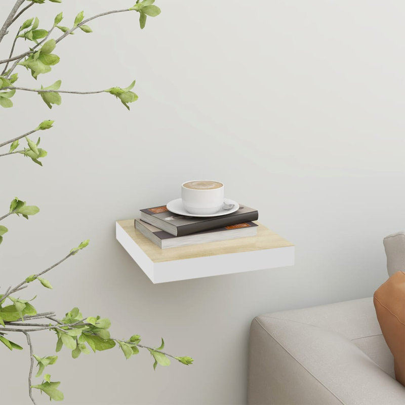 Artamas Floating Shelf, 23cm H x 23.50cm W x 3.80cm D, Oak